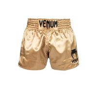 Venum Classic Pantalones Cortos De Muay Thai, Unisex Adulto, Negro/Dorado, XS