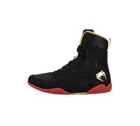 Venum Contender Boxing Shoes, Zapatillas de Boxe Hombres, Negro Oro Rojo, 9 Men/10.5 Women