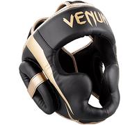 Venum Elite Casco de Boxeo, Unisex Adulto, Negro/Dorado, Talla Única