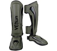 VENUM Elite Espinilleras de Boxeo, Unisex Adulto, Caqui/Negro, Medium