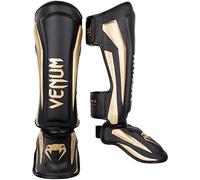 Venum Elite Espinilleras, Unisex adulto, Negro / Dorado, M