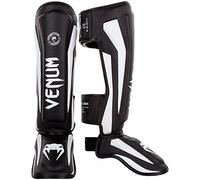 Venum Elite Standup espinilleras, Unisex, Color Negro/Blanco, tamaño Mediano