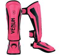 Venum Elite Unisex Protector de Espinilla Infantil, Fluo/Rosa, FR: M (Talla del Fabricante: Medio)