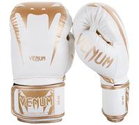 Venum Giant 3.0 Guantes de Boxeo, Muay Thai, Kickboxing, Unisex Adulto, Blanco/Dorado, 12 Oz
