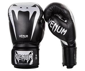Venum Giant 3.0 Guantes de Boxeo, Muay Thai, Kickboxing, Unisex Adulto, Negro / Plateado, 12 Oz