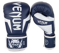Venum Elite Guantes de Boxeo, Unisex Adulto, Blanco/Azul Marino, 10 oz