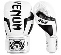 Venum Elite Guantes de Boxeo, Unisex Adulto, Blanco/Negro, 14 oz