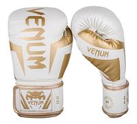 Venum Elite Guantes de Boxeo, Unisex Adulto, Blanco/Dorado, 14 oz
