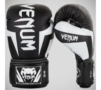 Venum Elite Guantes de Boxeo, Unisex Adulto, Negro/Blanco, 10 oz