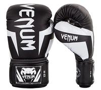 Venum Elite Guantes de Boxeo, Unisex Adulto, Negro/Blanco, 12 oz