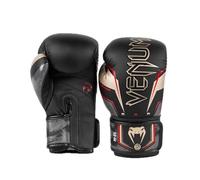 Venum Guantes de Boxeo Elite EVO - Negro/Dorado/Rojo - 12-Ounce
