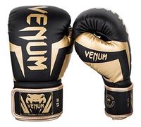 Venum Elite Guantes de Boxeo, Unisex Adulto, Negro/Dorado, 14 oz