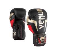 Venum Guantes de Boxeo Elite - Negro/Oro/Rojo - 14 Oz