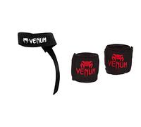VENUM Hyperlift Correas de Levantamiento, Unisex Adulto, Negro, Talla Única & Kontact Vendas de Boxeo, Unisex Adulto
