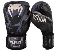 Venum Impact Guantes de Boxeo, Muay thaï, Kick boxing, Camuflaje Oscuro / Arena, 16 Oz