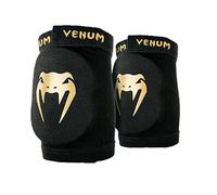 Venum VENUM-0482-126-M Protectores de Codo, Adultos Unisex, Negro/Oro, M