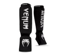 VENUM Kontact Shin Guards, Espinilleras Unisex Adulto, Negro/Plata, XS
