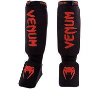 VENUM Kontact Shin Guards, Espinilleras Unisex Adulto, Negro/Rojo, S