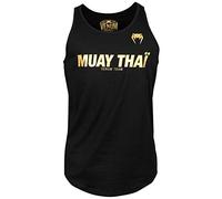 Venum Muay Thai Vt Camiseta Sin Mangas, Hombre, Negro/Dorado, L