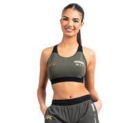 VENUM UFC Adrenaline Sujetador Deportivo para Mujer Fight Week - Caqui/Bronce - XL