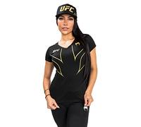 Venum UFC Fight Night 2.0-Camiseta para Mujer, Negro y Dorado, XS