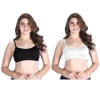 Venus - Brasier deportivo moldeado sin varillas con correa ajustable, negro_blanco, X-Large