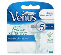 Venus Cuchillas Embrace Sensitive para mujer, paquete de 4