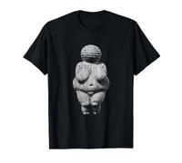 Venus de Willendorf Edad de Piedra Arqueología Prehistórico Camiseta gráfica económica, Hombre, Negro, L