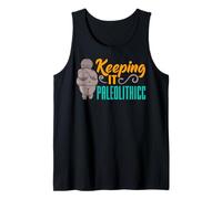 Venus de Willendorf Fertilidad Diosa Thicc Juego de Palabras Paleolítico Camiseta sin Mangas
