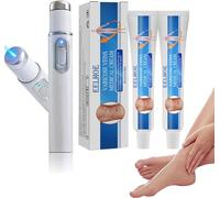 Venus Disorder Treatment Set para venas,terapia de luz azul bolígrafo para venas varicosas con gel para venas varicosas para las piernas de la cara, rápido y eficiente (1 bolígrafo + 3 gel)