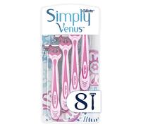 Venus gillette Simply 3 maquinillas de afeitar desechables para mujer, pack de 8