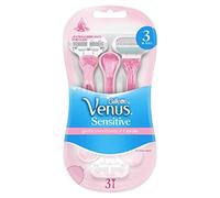 Venus Sensitive Rasoirs Jetables pour Femme, Pack de 3 Rasoirs Jetables [Officiel]