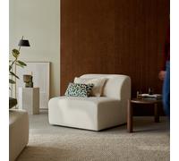 Vénus - Sillón modular de tela cruda, modelo grande H 77 x B 93 x T 93 cm