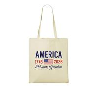 Venus Style América 1776 a 2026-250 Años de Libertad Patriótico Semiquincentennial Bolsa Tote Natural