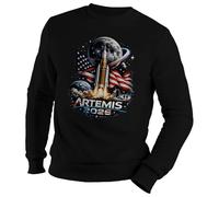 Venus Style Artemis 2026 USA Moon Landing Space Exploration Rocket Astronaut Future NASA Patriotic Jersey Unisex Negro Size M