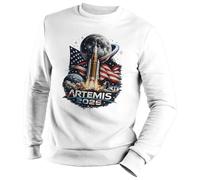 Venus Style Artemis 2026 USA Moon Landing Space Exploration Rocket Astronaut Future NASA Patriotic Jersey Unisex Blanco Size XXL