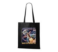 Venus Style Artemis II 2026 Regreso a la Luna Exploración Espacial Bandera Americana Bolsa Tote Negra
