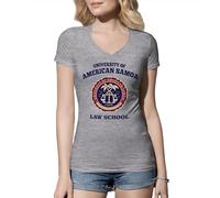 Venus Style Better Call Saul University of American Samoa Law School Saul Goodman Jimmy Mcgill Go Land Crabs Fan Camiseta De Mujer Cuello En V Gris Size L