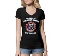 Venus Style Better Call Saul University of American Samoa Law School Saul Goodman Jimmy Mcgill Go Land Crabs Fan Camiseta De Mujer Cuello En V Negra Size XL
