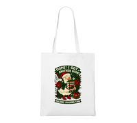 Venus Style Bolsa de Tela Ganso Navideño ¡Oops! Me Llevé Otro Libro - Amante de la Lectura Bolsa Tote Blanca