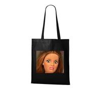 Venus Style Bolsa Muñeca Mirada de Lado Juicio Silencioso Meme Gracioso Expresión Incómoda Bolsa Tote Negra