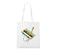Venus Style Bolsa Retro Cassette Tape 80s 90s Nostalgia The Original Rewind Vintage Mixtape Bolsa Tote Blanca