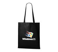 Venus Style Bolsa Retro Windows 95 Nostalgia Informática 90s Pixel Art Bandera Bolsa Tote Negra