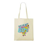 Venus Style Bolsa Take Me Back To The 80's Retro Nostalgia Roller Skate Neon Memphis Bolsa Tote Natural