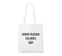 Venus Style Bolsa Tote Sarcasmo Salarios Docentes Bajos - Humor e Ironía Bolsa Tote Blanca