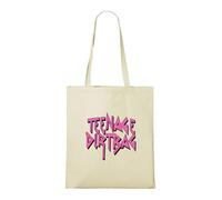 Venus Style Bolsa Tote Teenage Dirtbag Estética Pop Punk Y2K Tipografía Metal Rosa Bolsa Tote Natural