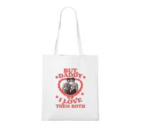 Venus Style Bolsa Tote Y2K Retro Heart But Daddy I Love Them Both Humor LGBTQ Polyamory Bolsa Tote Blanca