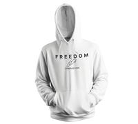 Venus Style Charlie Kirk Conservative Patriot American Freedom Liberty Right Wing Political Activist Fan Sudadera con Capucha Unisex Blanca Size 3XL