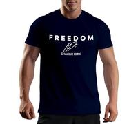 Venus Style Charlie Kirk Conservative Patriot American Freedom Liberty Right Wing Political Activist Fan Camiseta De Hombre Azul Marino Size M