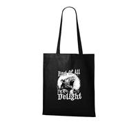 Venus Style First Of All I'm A Delight Angry Opossum Sarcastic Screaming Possum - Bolsa de mano con cita divertida, Black